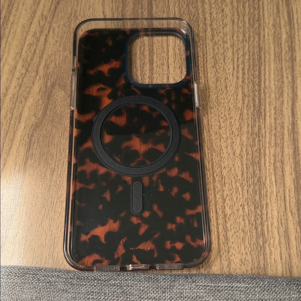 Kate Spade Brown Tortoise IPhone Case 15 Pro Max